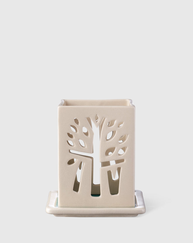 Banyan Tree Candle Holder - M - Ivory - Banyan Tree Gallery