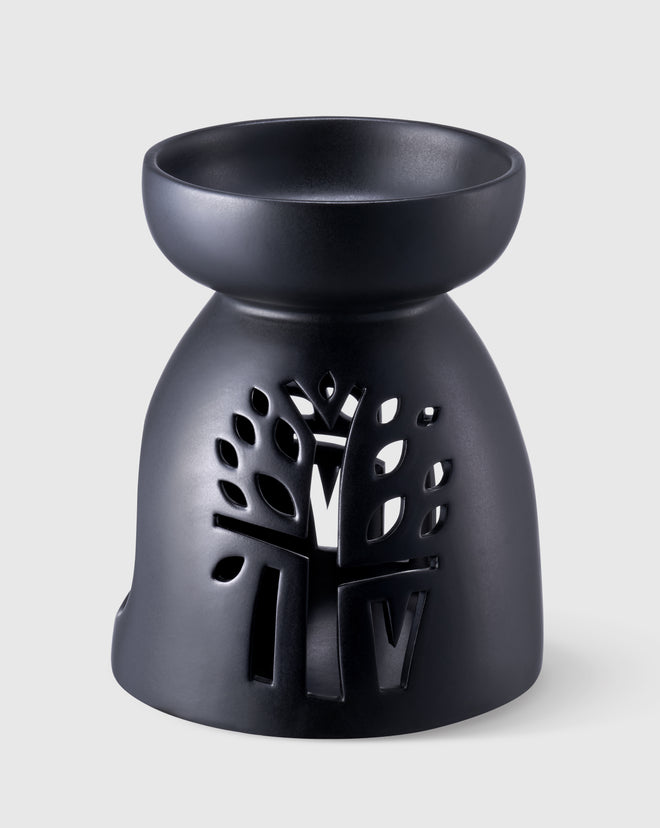 Black Ceramic Oil Burner - Large