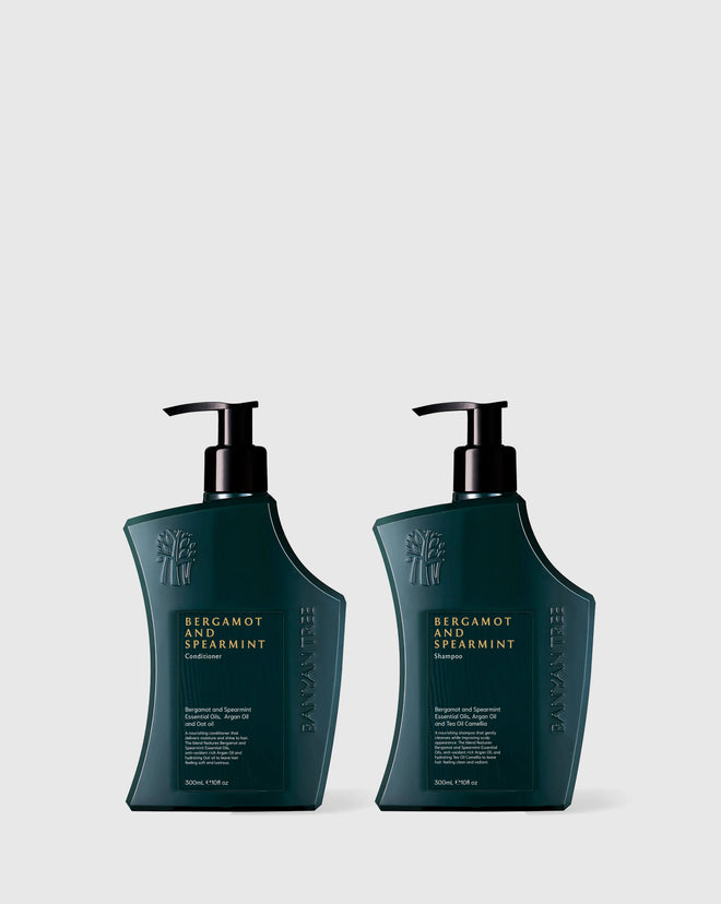 Bergamot and Spearmint Revitalising Hair Duo