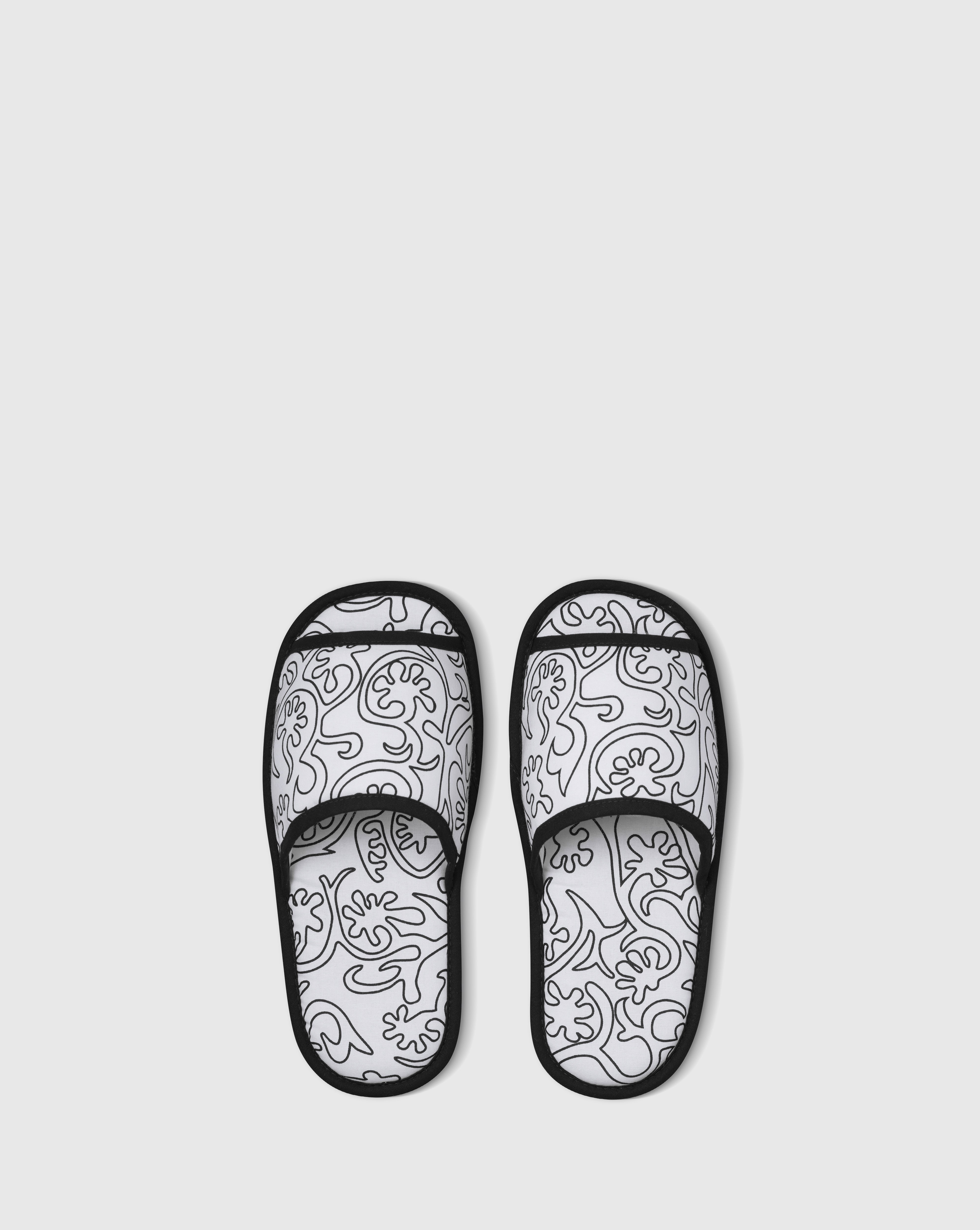 White clearance cotton slippers