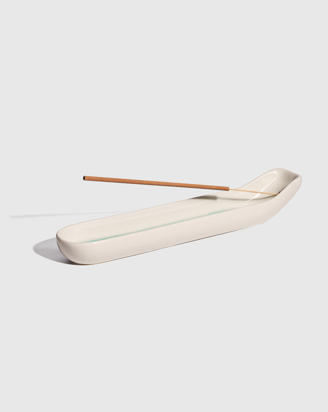 Incense Holder Celadon in White