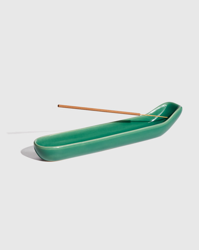 Ceramic Incense Holder - Green