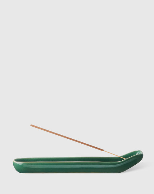 Ceramic Incense Holder - Green - Banyan Tree Gallery