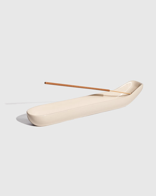 Ivory Ceramic Incense Holder