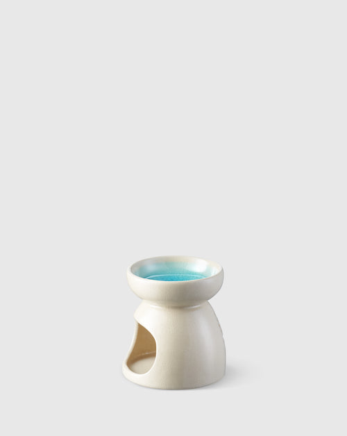 White Ceramic Oil Burner - Mini