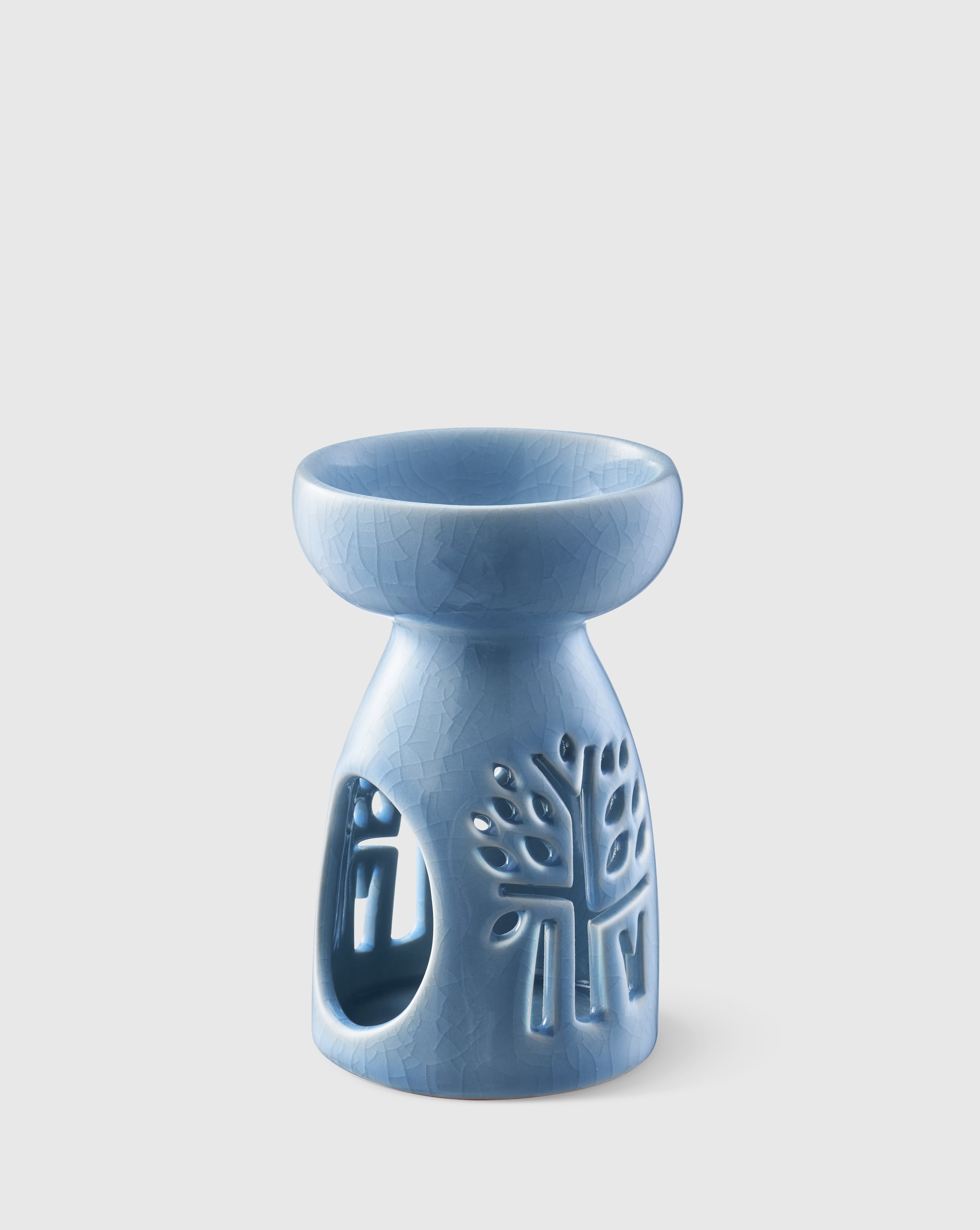 Blue Ceramic Oil Burner - Medium – Banyan Tree Essentials