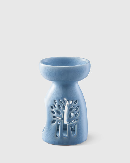 Blue Ceramic Oil Burner - Medium