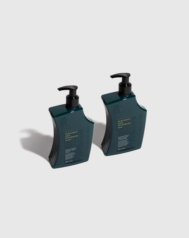 Bergamot and Spearmint Revitalising Hair Duo