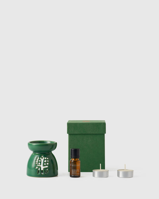 Mini Travellers Spa Kit (Mini Green Oil Burner)