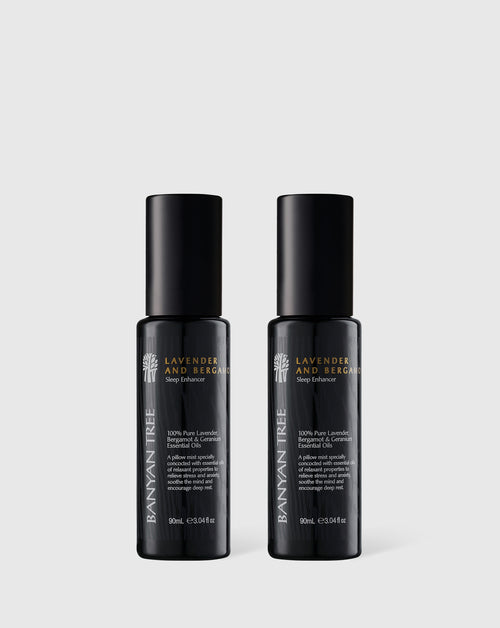 Lavender and Bergamot Sleep Enhancer 90ml Set of 2