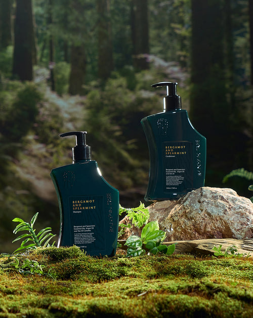 Bergamot and Spearmint Revitalising Hair Duo