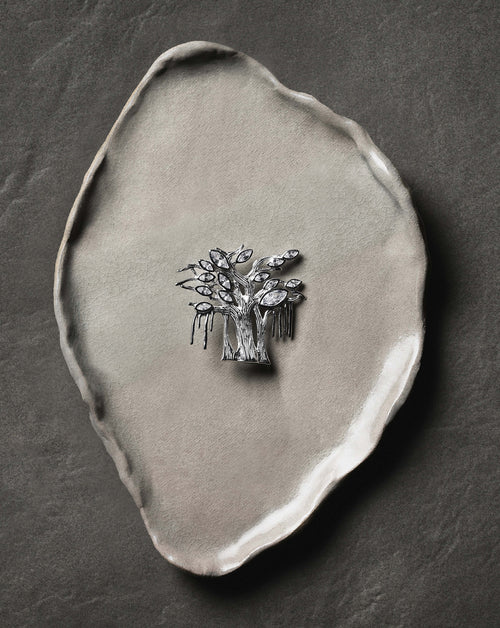 Banyan Tree Silver Brooch