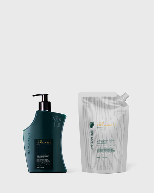 Thai Chamanard Shampoo + Refill Pack (800 ml)