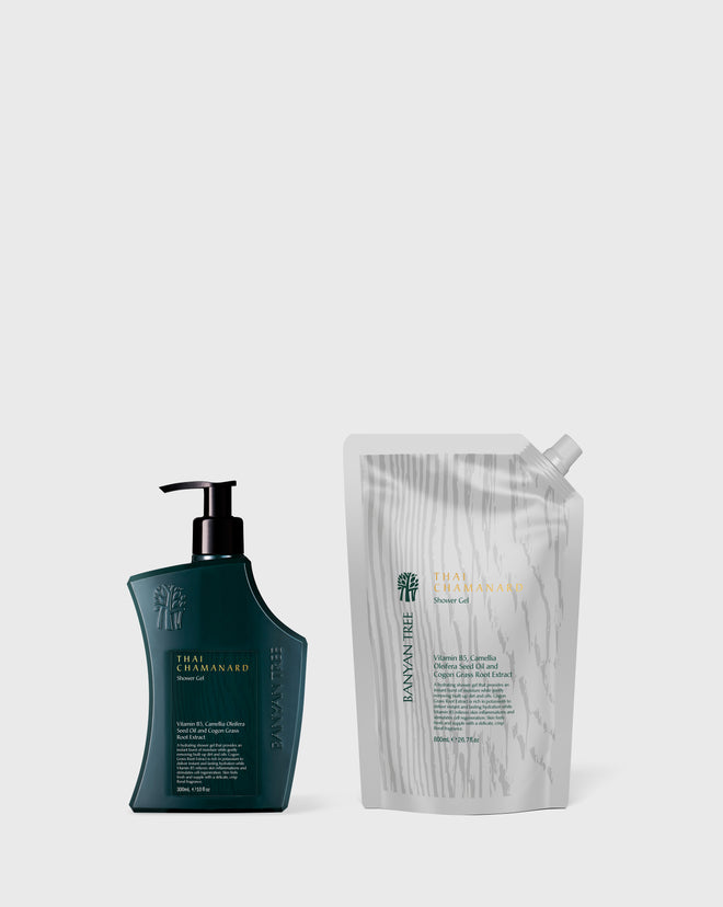 Thai Chamanard Shower Gel + Refill Pack (800ml)