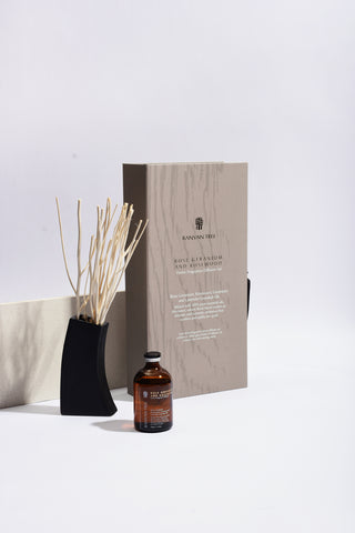 Rose Geranium and Rosewood Home Fragrance Diffuser Set - Banyan Tree Gallery