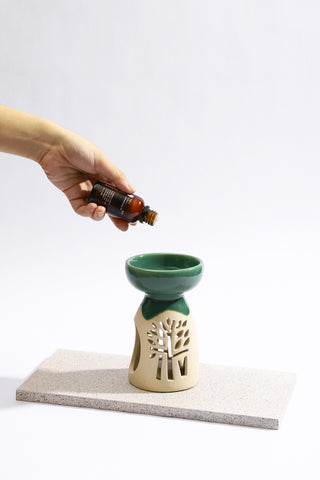 Ceramic Incense Holder - Black