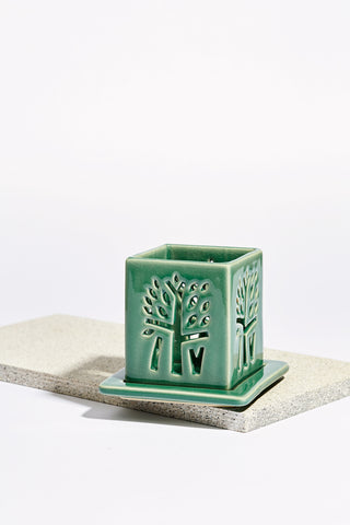 Ceramic Tea Pot - Celadon Green 8x15cm