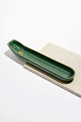Ceramic Incense Holder - Green - Banyan Tree Gallery