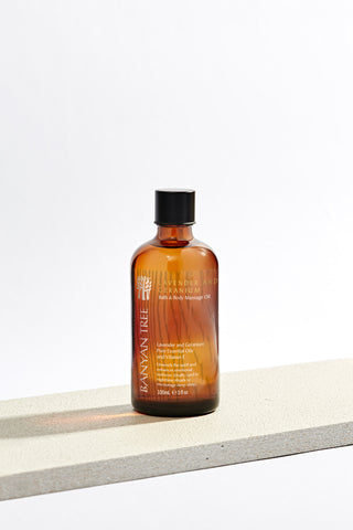 Lavender and Geranium Bath & Body Massage Oil | Bliss - Banyan Tree Gallery