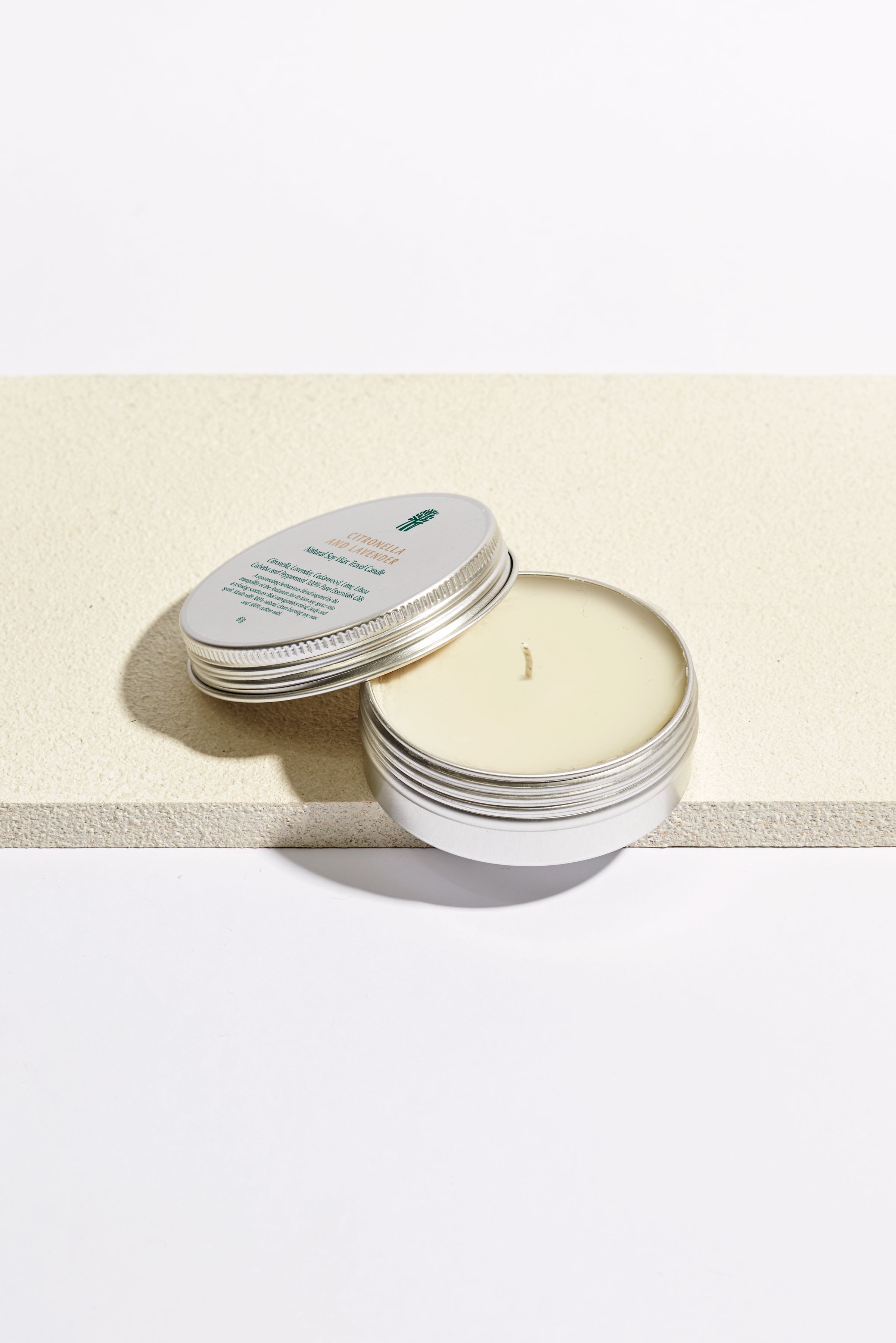 Citronella and Lavender Natural Soy Wax Travel Candle - Banyan Tree Gallery