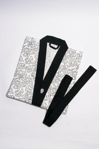Cosmetic pouch cotton outline seaweed for Men