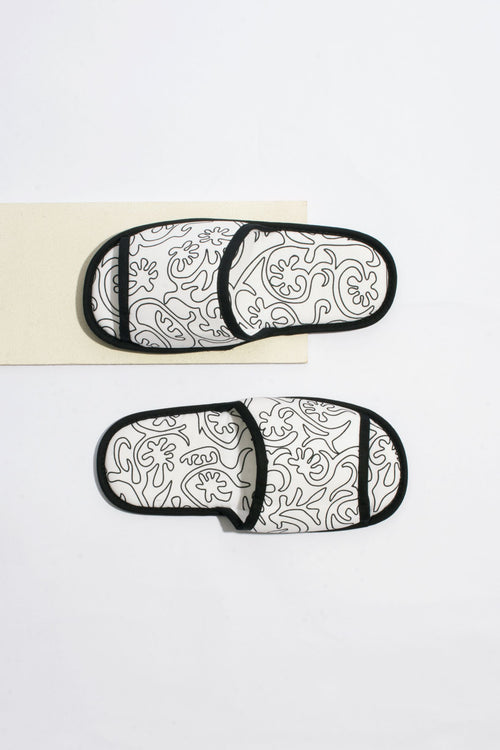 Seaweed-Inspired Cotton Slippers - For Him
