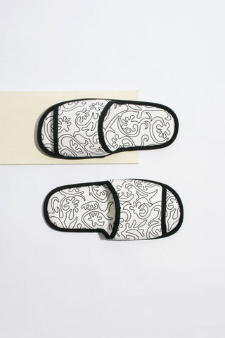 Cosmetic pouch cotton outline seaweed for Men